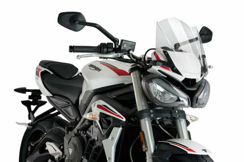 PUIG WINDSCREEN NAKED NEW GEN SPORT CLEAR TRI 20432W