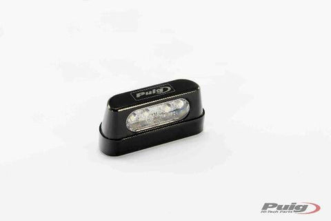PUIG LICENSE PLATE LIGHT ALUMINUM BLACK 4645N