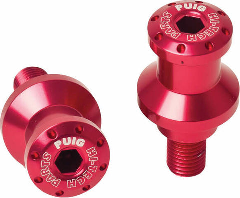 PUIG SWINGARM SPOOLS HI-TECH 10MM RED 2/PK 5924R