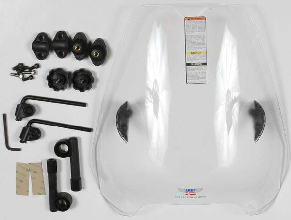 NATIONAL CYCLE DEFLECTOR SCREEN QUICKSET CLR 7/8