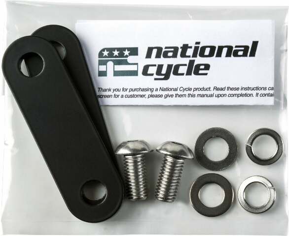 NATIONAL CYCLE FOOTREST MOUNT/PR BLACK 76MM COMFORT BAR GL1800 BAG#4015-76MM
