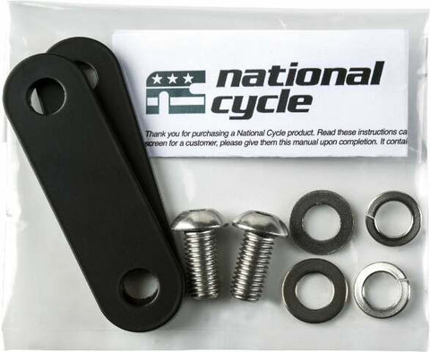 NATIONAL CYCLE FOOTREST MOUNT/PR BLACK 76MM COMFORT BAR GL1800 BAG#4015-76MM