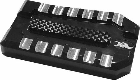 KENS FACTORY LLC NEXT LEVEL PEDAL BLACK/RAW TOURING 86-21 FLST 86-17 KFP-07