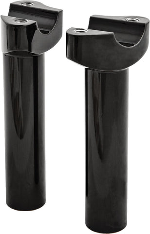 HARDDRIVE H-BAR RISERS ALUM STRAIGHT STRAIGHT BLACK 5.5