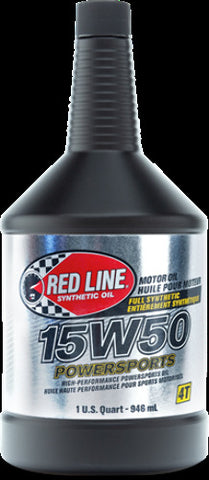 RED LINE REDLINE 15W50 QT POWERSPORTS 42104