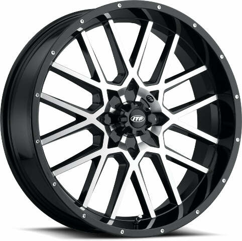ITP HURRICANE BLACK/MACHINED 18X6.5 4/137 4 + 2.5 (+10MM) 1822515546B
