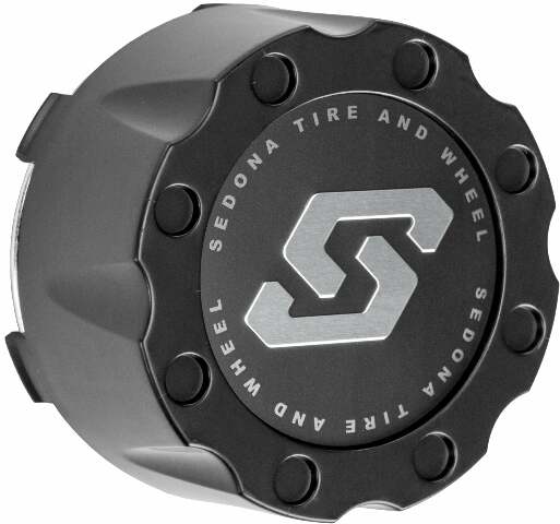 SEDONA SPYDER WHEEL REPLACEMENT CAP BLACK CP-A8-110BS