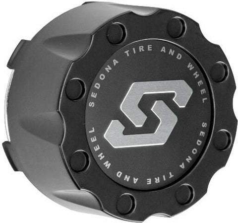 SEDONA SPYDER WHEEL REPLACEMENT CAP BLACK CP-A8-110BS