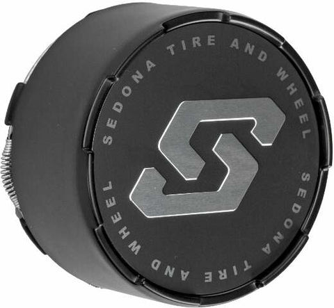 SEDONA SPLIT 6 WHEEL REPLACMENT CAP BLACK 4/110-4/115 CPS-A72-110B