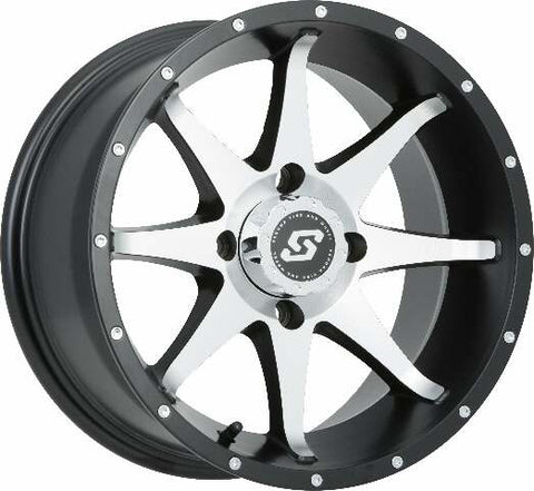 SEDONA STORM WHEEL 14X7 4/110 5+2 (+10MM) BLK/MACHINED A7647011-52S