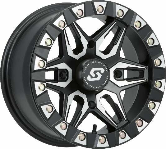 SEDONA SPLIT 6 BDLK WHEEL 14X7 4/156 4+3 (+5MM) BLK/MACHINED A72M-47056-43S