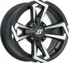 SEDONA RIOT WHEEL 14X7 4/156 4+3 (+5MM) BLK/MACHINED A8147056-43S