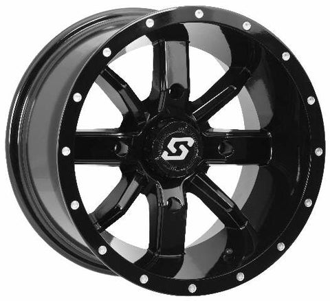 SEDONA HOLLOW POINT WHEEL 14X8 4/156 4+4 (0MM) BLACK A88B-48056-44S