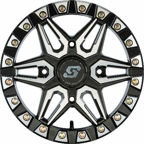SEDONA SPLIT 6 BDLK WHEEL 15X6 4/137 5+1 (+38MM) BLK/MACHINED A72M-56037+38S