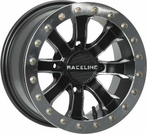 RACELINE MAMBA BDLK WHEEL 12X7 4/156 4+3 (+5MM) BLK/MACHINED A7127056-43