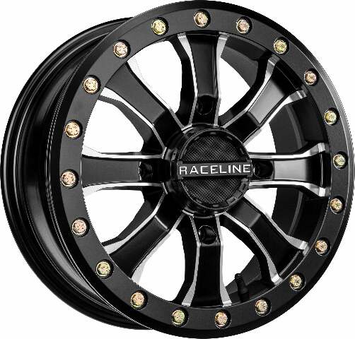 RACELINE MAMBA BDLK WHEEL 15X6 4/137 5+1 (+40MM) BLK/MACHINED A71MB-56037-51