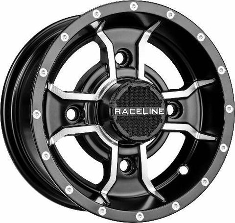 RACELINE MAMBA SPORT WHEEL 10X5 4/156 3+2 BLK/MACHINED A7710556-32