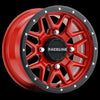 RACELINE KRANK WHEEL 14X7 4/137 5+2 (+10MM) BLK/RED A94R-47037+10