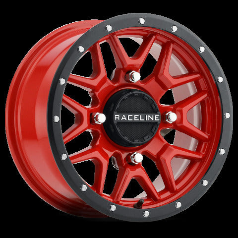 RACELINE KRANK WHEEL 14X7 4/156 6+1 (+38MM) BLK/RED A94R-47056+38