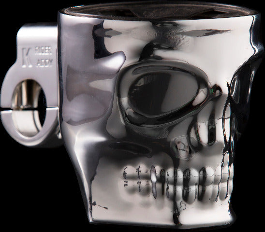 KRUZER KADDY SKULL BAR MOUNT HOLDER CHROME 1075
