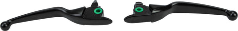 HARDDRIVE SMOOTH BLACK LEVER SET TOURING 17-UP EXCEPT TRI GLIDE 053885