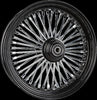 HARDDRIVE FRONT 48 SPOKE WHEEL BLACK SINGLE DISC 16X3.5 25MM 08-UP 052-02541