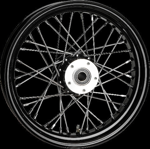 HARDDRIVE FRONT 40 SPOKE WHEEL BLACK DUAL DISC 16X3.5 1