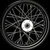 HARDDRIVE FRONT 40 SPOKE WHEEL BLACK DUAL DISC 16X3.5 1