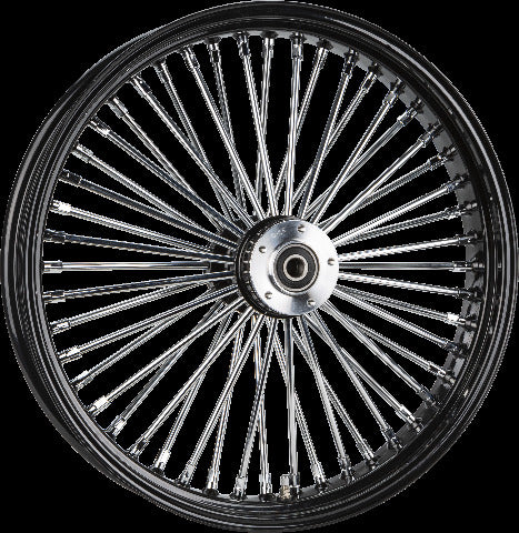 HARDDRIVE FRONT 48 SPOKE WHEEL BLACK DUAL DISC 23X3.5 1