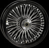 HARDDRIVE REAR 48 SPOKE WHEEL BLACK 16X5.5 25MM 08-UP W/CUSH DR 052-0394
