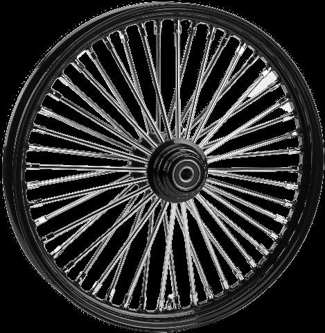 HARDDRIVE FRONT 48 SPOKE WHEEL BLACK SINGLE DISC 23X3.5 25MM 08-UP 052-14541