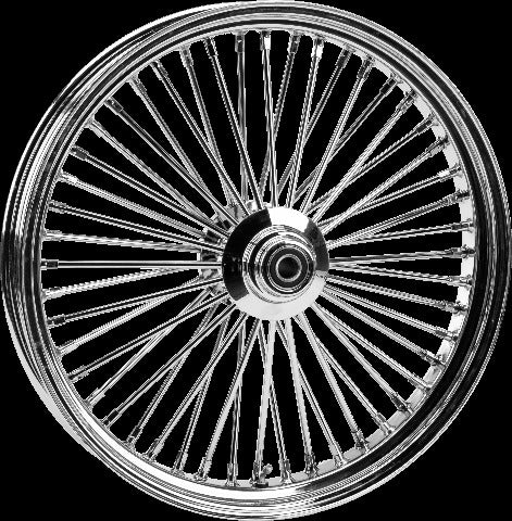 HARDDRIVE FRONT 48 SPOKE WHEEL CHROME SINGLE DISC 26X3.5 25MM 08-UP 051-15541