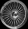 HARDDRIVE FRONT 48 SPOKE WHEEL CHROME SINGLE DISC 26X3.5 25MM 08-UP 051-15541