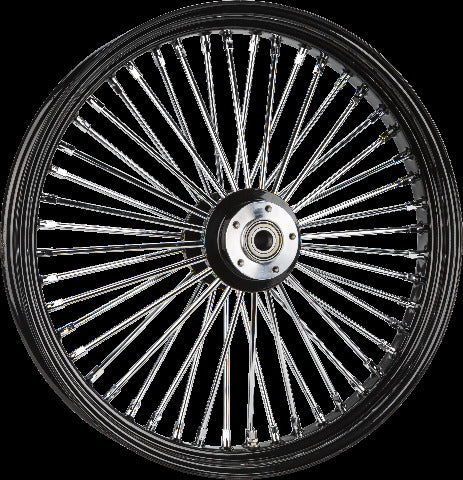 HARDDRIVE FRONT 48 SPOKE WHEEL BLACK DUAL DISC 26X3.5 25MM 08-UP 052-15542