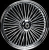 HARDDRIVE FRONT 48 SPOKE WHEEL CHROME DUAL DISC 26X3.5 25MM 08-UP 051-15542