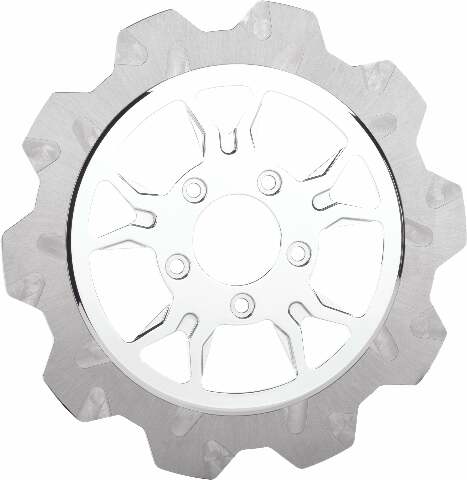 LYNDALL BRAKES B-52 RR 11.8 ROTOR CHR/SILVER CROWN CUT 2003-3058