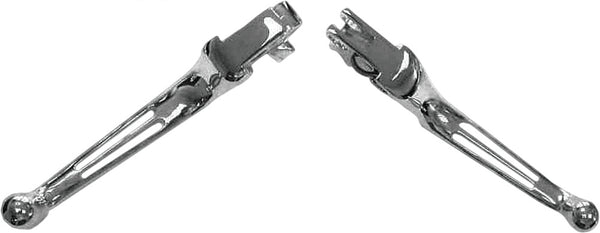 HARDDRIVE CUSTOM LEVERS 2-SLOT CHROME BIG TWIN 86-06  XL 96-03 053521