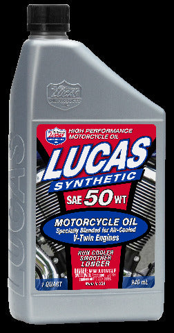 LUCAS SYNTHETIC HIGH PERFORMANCE OIL 50WT 1QT 10765