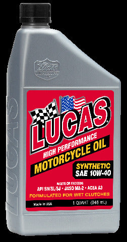LUCAS SYNTHETIC HIGH PERFORMANCE OIL 10W-40 1QT 10793