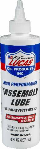 LUCAS SEMI-SYNTHETIC ASSEMBLY LUBE 8 OZ 10153