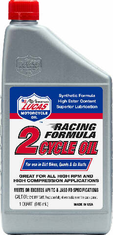 LUCAS RACING 2-CYCLE OIL 1QT 12/CASE 10828