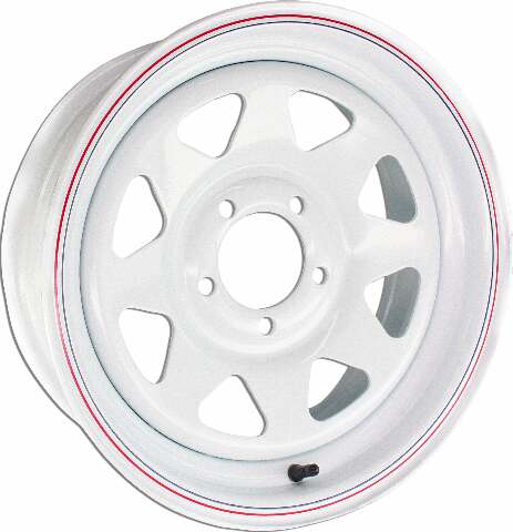 AWC 8 SPOKE STEEL TRAILER WHEEL 15