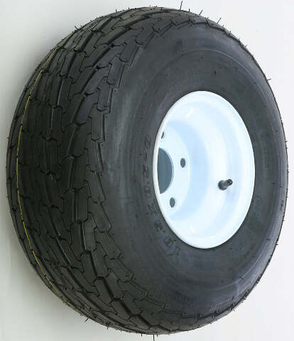 AWC TRAILER TIRE AND WHEEL ASSEMBLY WHITE TA2287012-70B18.5C