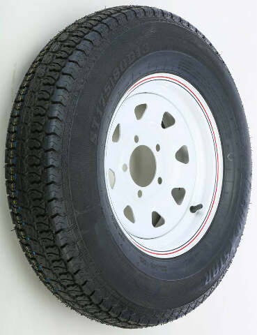 AWC TRAILER TIRE AND WHEEL ASSEMBLY WHITE TA2034512-71BB78C