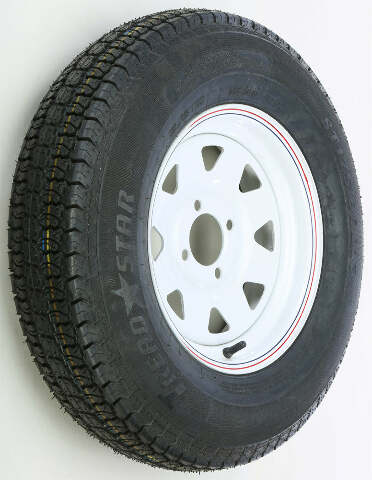 AWC TRAILER TIRE AND WHEEL ASSEMBLY WHITE TA2034540-71BB78C