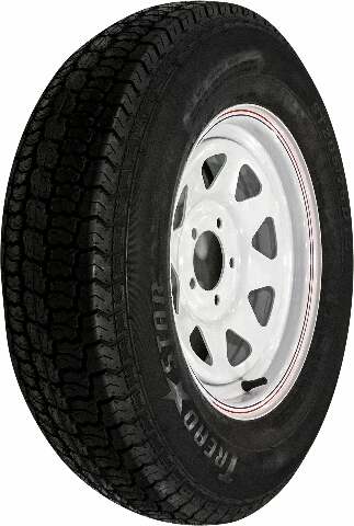 AWC TRAILER TIRE AND WHEEL ASSEMBLY WHITE TA2055012-71BF78C