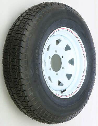 AWC TRAILER TIRE AND WHEEL ASSEMBLY WHITE TA2056060-71BH78D