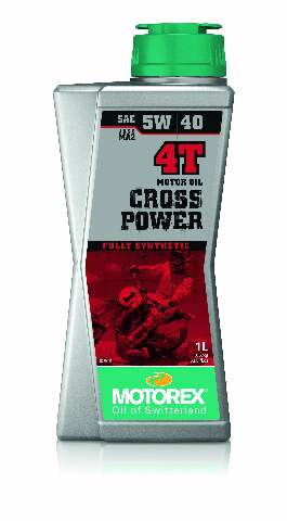 MOTOREX CROSS POWER 4T SAE 5W40 1LT 10/CASE 198469