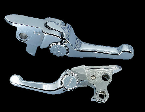 PSR ANTHEM SHORTY LEVER SET CHROME 21 FLT / CABLE CLUTCH 12-01666-20
