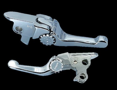 PSR ANTHEM SHORTY LEVER SET CHROME 21 FLT / CABLE CLUTCH 12-01666-20